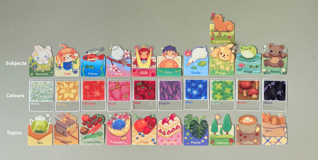Acrylic Tabs - Sticker Book Organizer & Mini Bookmark (Bundle)