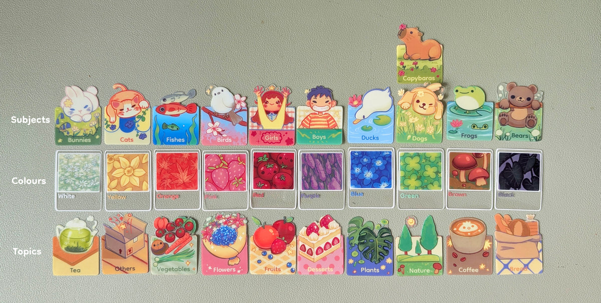 Acrylic Tabs - Sticker Book Organizer & Mini Bookmark (Bundle)