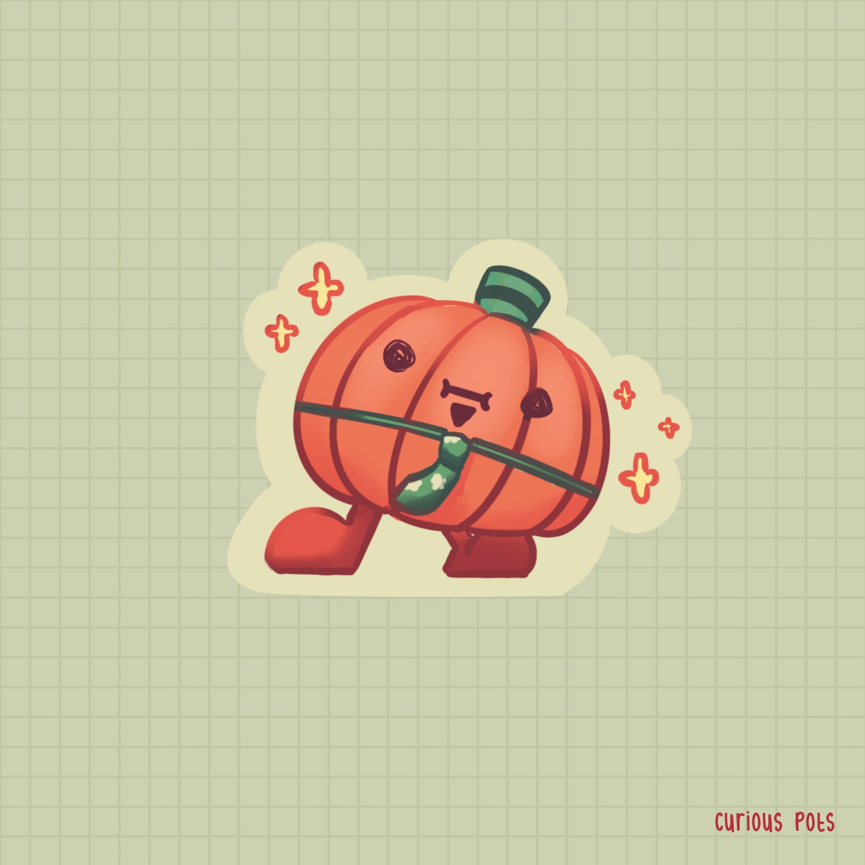 Multipurpose Microfiber Cloth / Lens Cloth - Happy Pumpkin