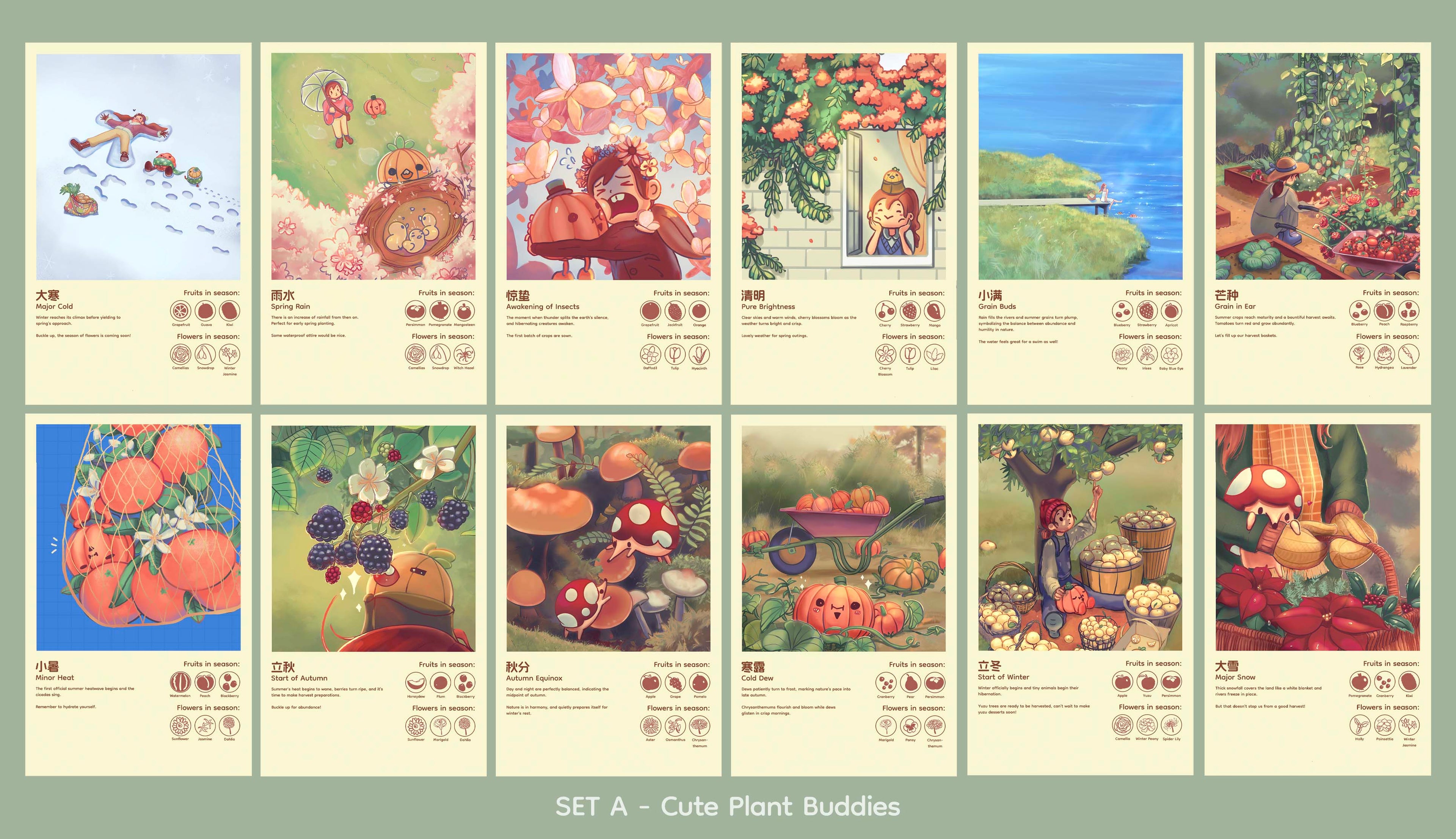 24 Solar Terms 2026 Calendar - Multipurpose and Nature-inspired