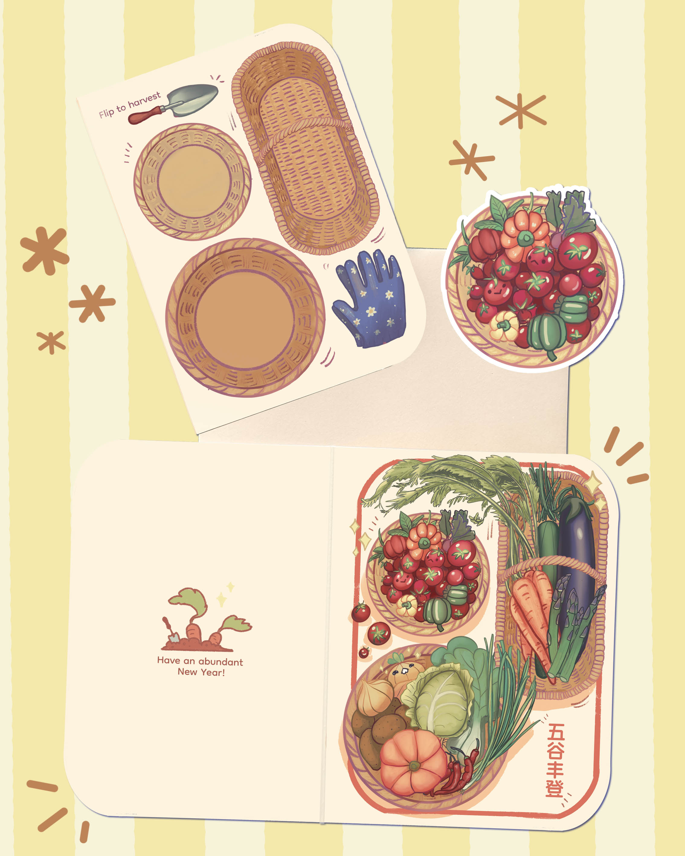 Interactive Greeting Card - Abundant Harvest