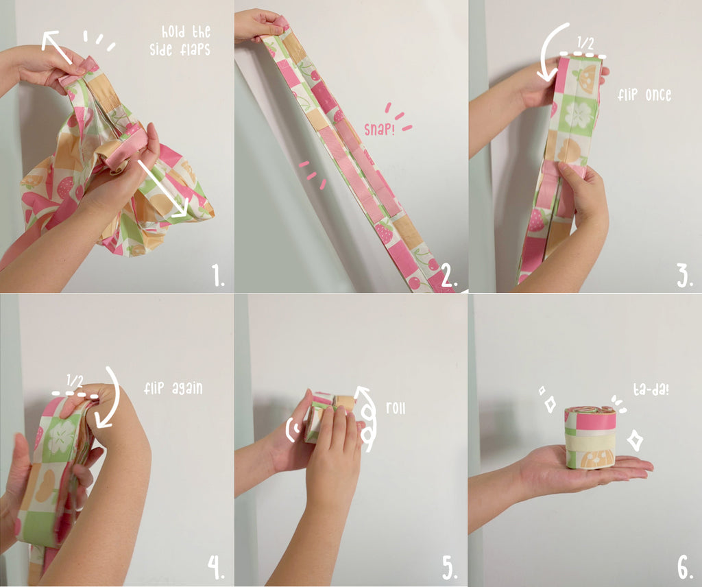 Cozy "One-Snap" Compact Bag: Fold it in One Go! - Spring & Summer