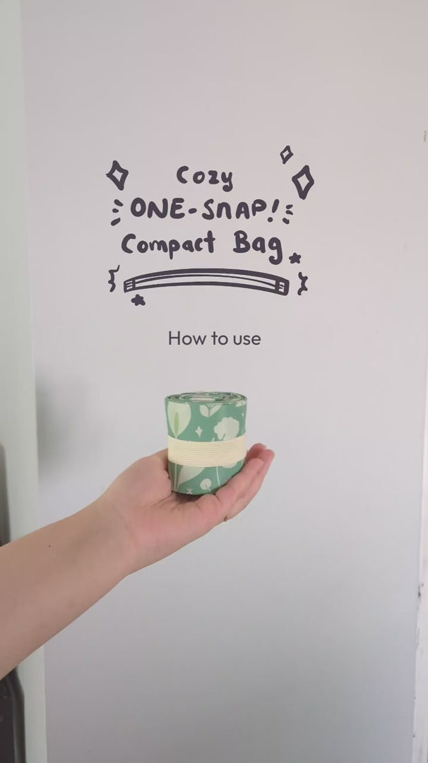 Cozy "One-Snap" Compact Bag: Fold it in One Go! - Spring & Summer