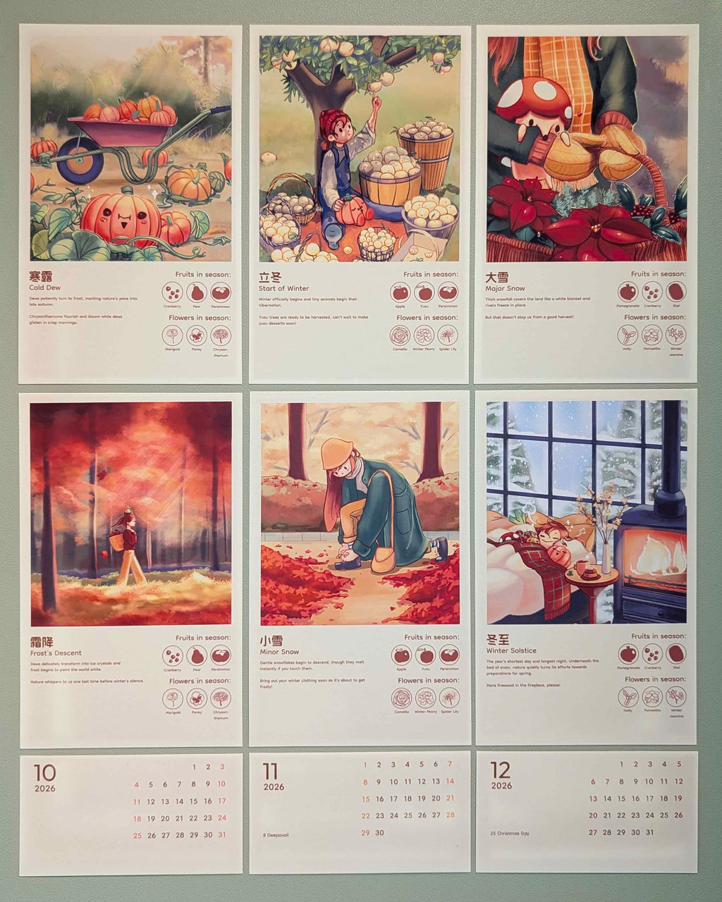 24 Solar Terms 2026 Calendar - Multipurpose and Nature-inspired