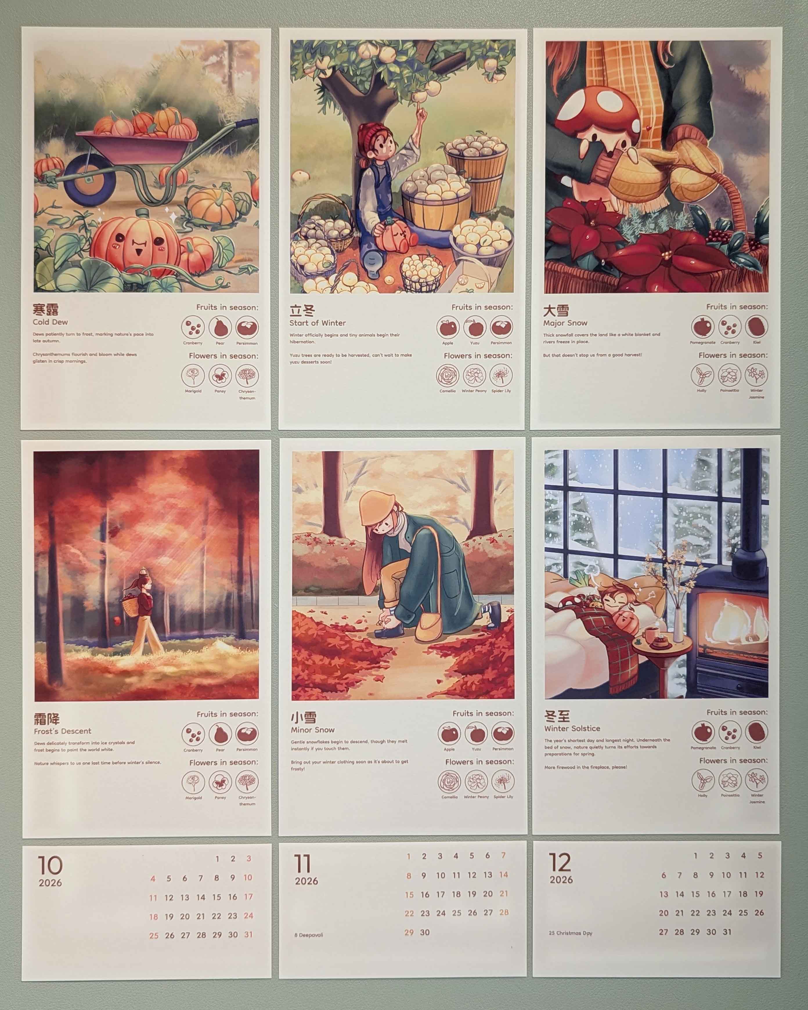 24 Solar Terms 2026 Calendar - Multipurpose and Nature-inspired